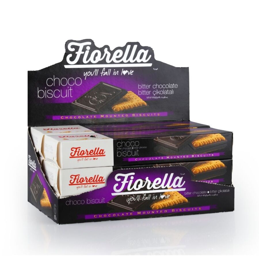 Fiorella Chocobiscuit Bitter Çikolatalı Bisküvi 102 Gr. 6 Adet (1 Kutu) - 2