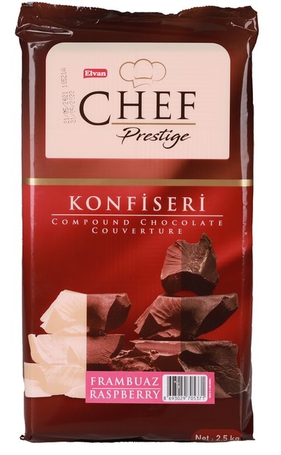 Chef Prestige Frambuazlı Konfiseri 2500 Gr. (1 Adet) - Elvan