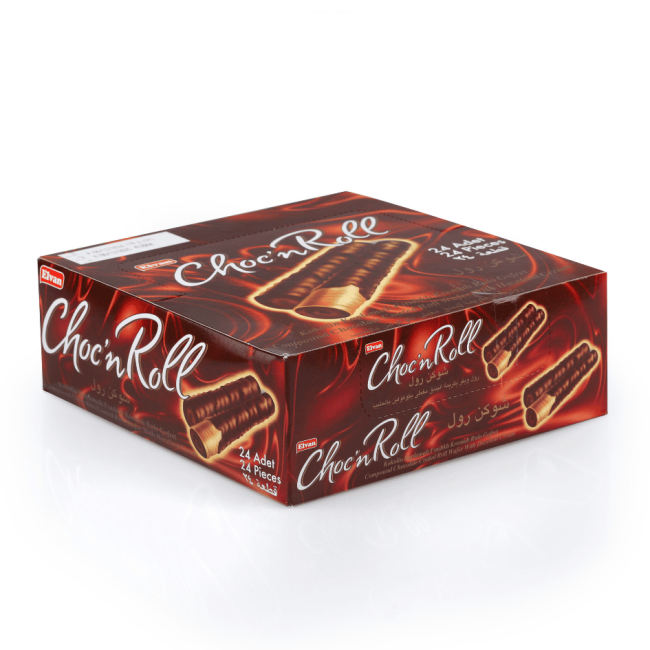 Choc N Roll Kakao Kaplamalı Fındık Kremalı Roll Gofret 16 Gr. 24 Adet (1 Kutu) - 5