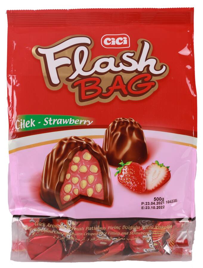 Cici Flash Bag Çilekli 500 Gr. (1 Poşet) - 1