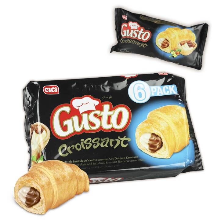 Cici Gusto Croissant Chocolate Vanilla 40 Grams 6 Pieces (1 Box) - 2