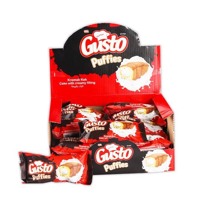 Cici Gusto Puffies Milk Cake 35 Gr. 24 Pieces (1 Box) - 1