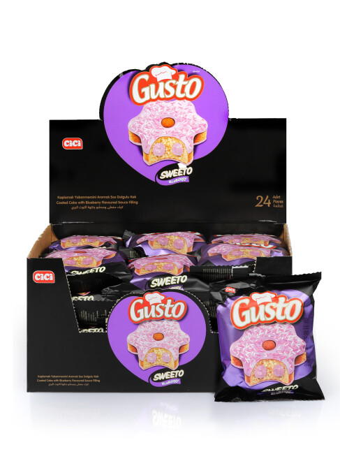 Cici Gusto Sweeto Yabanmersinli Kek 45 Gr. 24 Adet (1 Kutu) - Cici