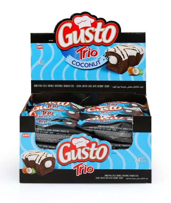 Cici Gusto Trio Coconut Flavored and Cocoa 40Gr. 24 Pieces (1 Box) - 4