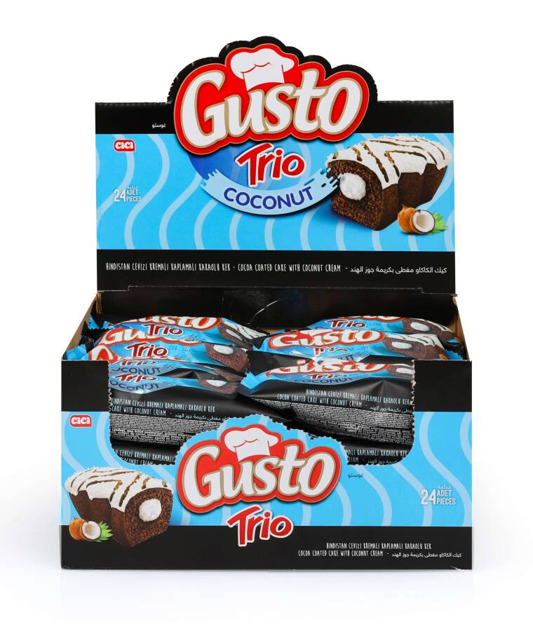 Cici Gusto Trio Coconut Flavored and Cocoa 40Gr. 24 Pieces (1 Box) - 4