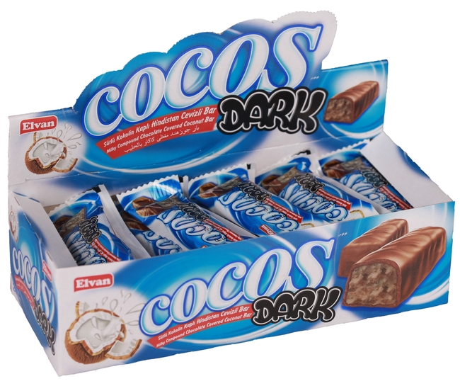 Cocos Dark 12gr. 24 Adet (1 Kutu) - Elvan