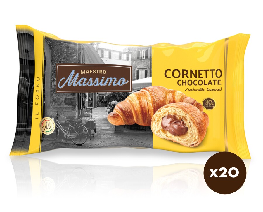 Cornetto Chocolate (Kruvasan Çikolatalı) 45 Gram 20 Adet (1 Kutu) - 1