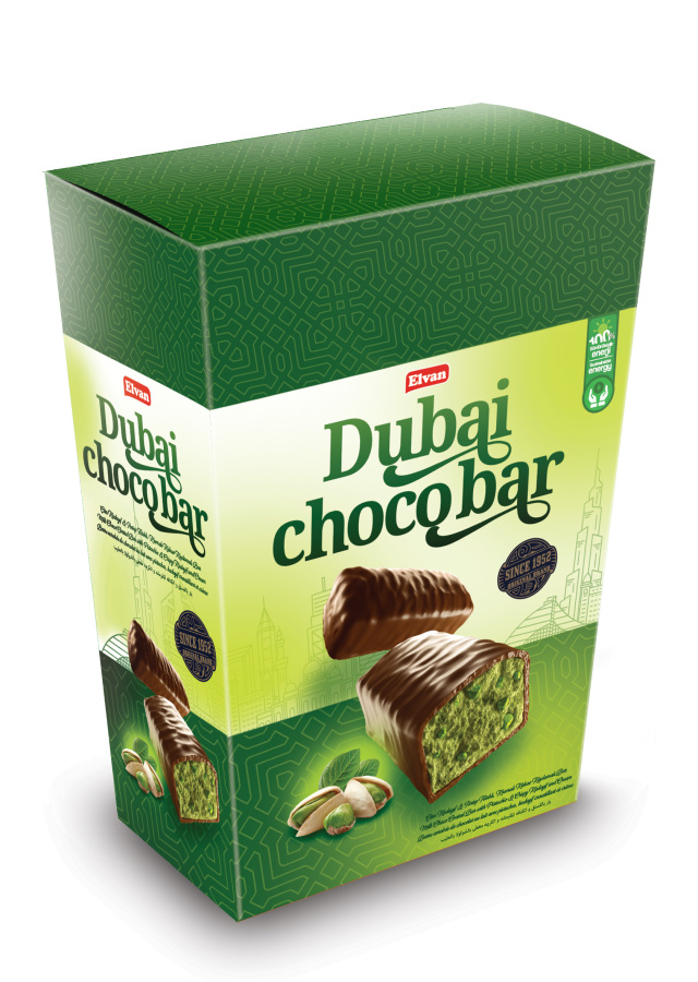 Elvan Dubai Choco Bar 400 Gr. (1 Paket) - 1