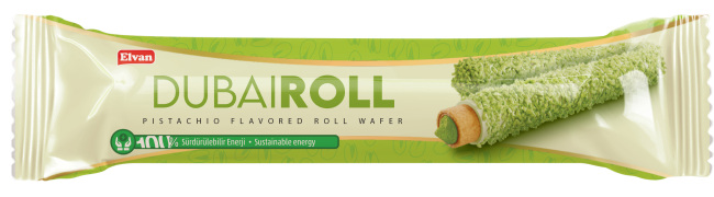 Elvan Dubai Roll Wafer 18 Grams 24 Pieces (1 Box) - 2