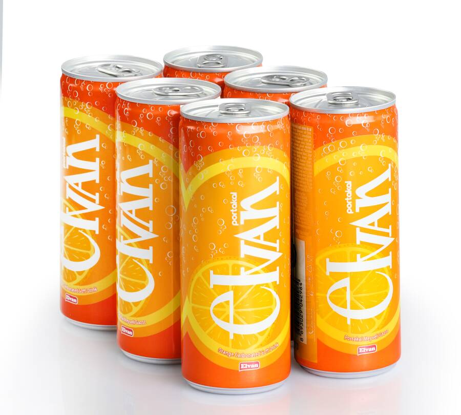 Elvan Gazoz Orange Flavored 250 ml 6 Pack - 1