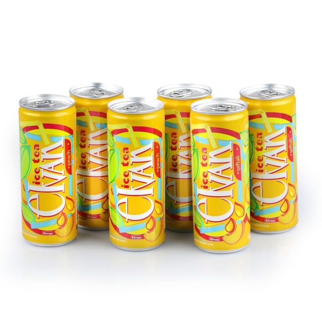 Elvan Ice Tea Peach Flavoured Cold Drink 250 Ml 6 pcs - 1