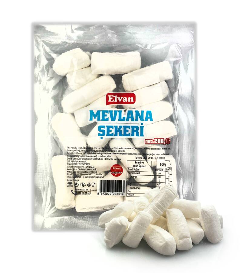 Elvan Mevlana Candy 200 Grams (1 Pack) - 1