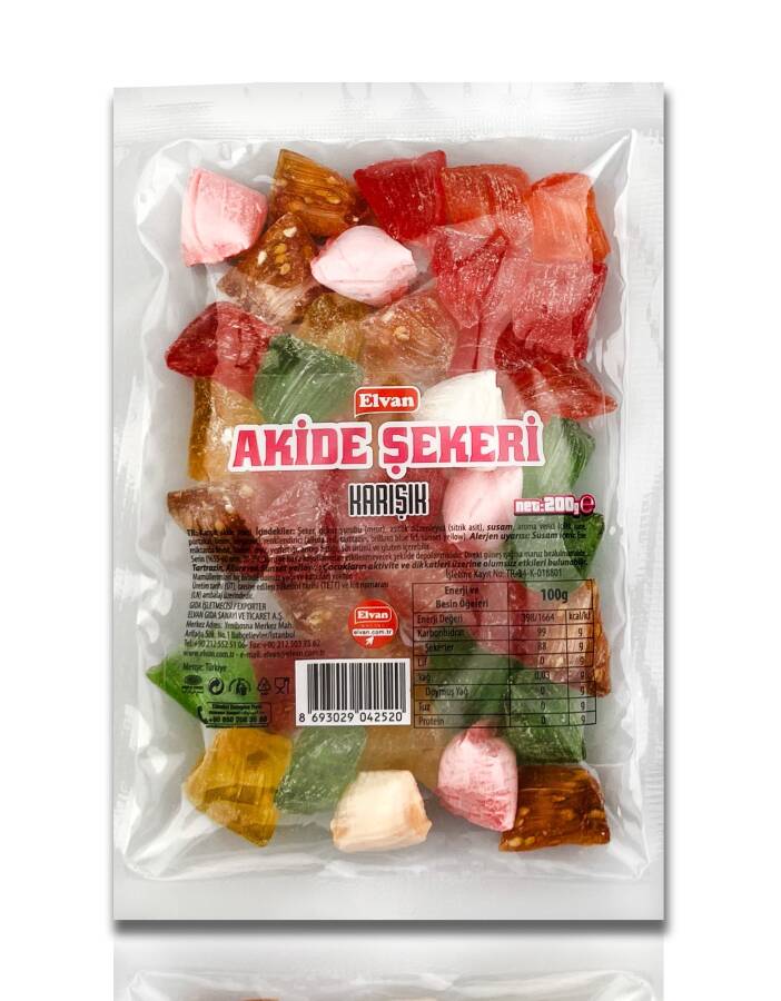 Elvan Mixed Rock Candy 200 Gr. (1 package) - 3