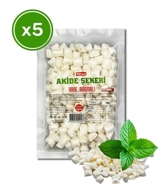 Elvan Nane Aromalı Akide Şekeri 200 Gr. (5 Adet) - Elvan