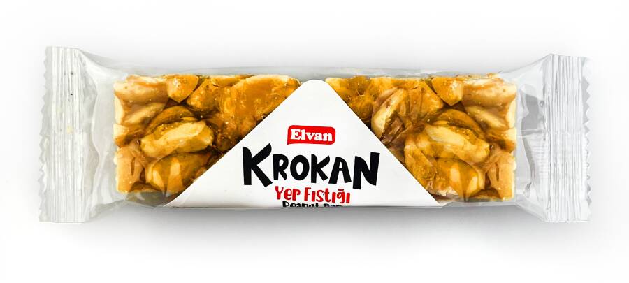 Elvan Peanut Croquant Bar 30 Gram 20 Pieces (1 Box) - 2