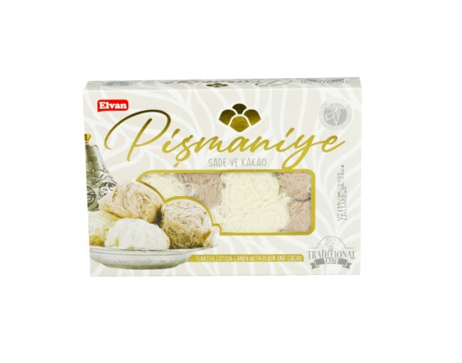 Elvan Pishmaniye Plain and Cocoa 240 Gram (1 Package) - 1