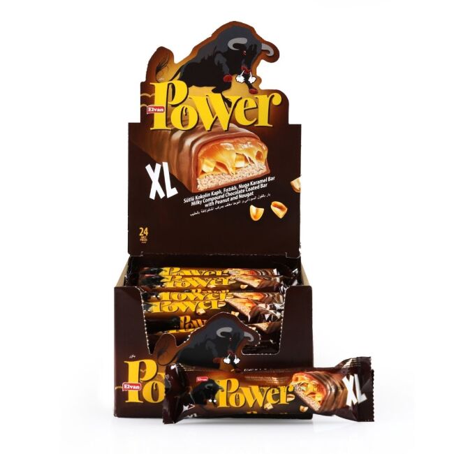 Elvan Power XL Bar 40 Gr. 24 Adet (1 Kutu) - 1