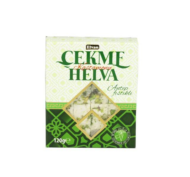 Elvan Pulled Halva with Pistachio 120 Gr. (1 package) - 2