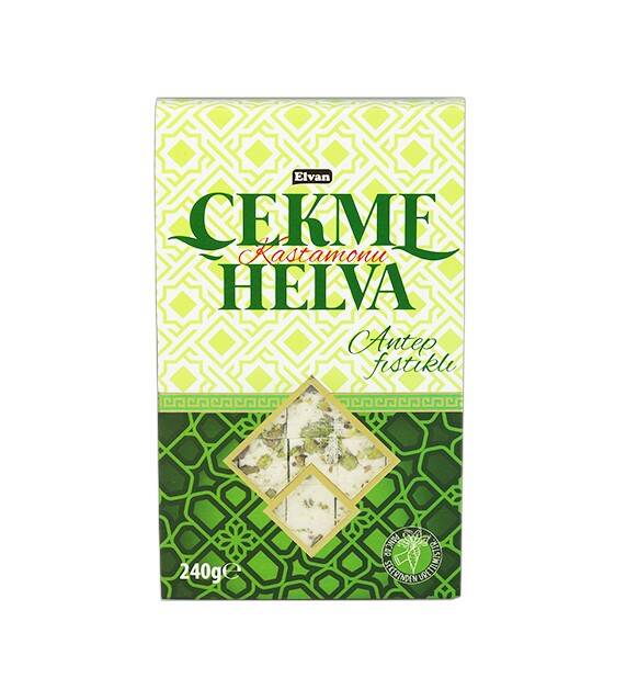 Elvan Pulled Halva with Pistachio 240 Gr. (1 package) - 2