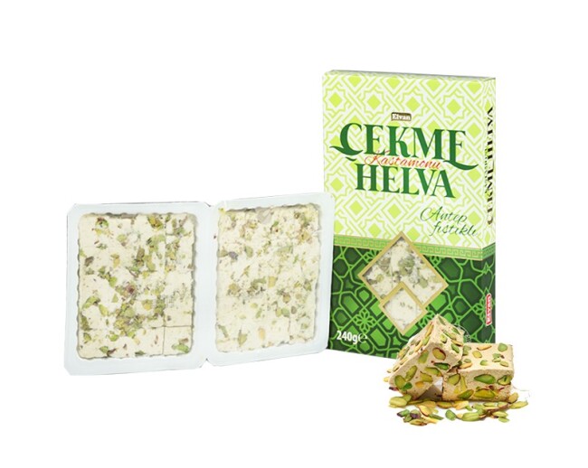 Elvan Pulled Halva with Pistachio 240 Gr. (1 package) - 1