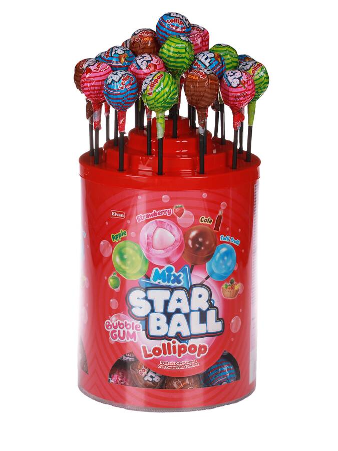 Elvan Starball Lollipop 20 Gram 80's (1 Pack) - 1