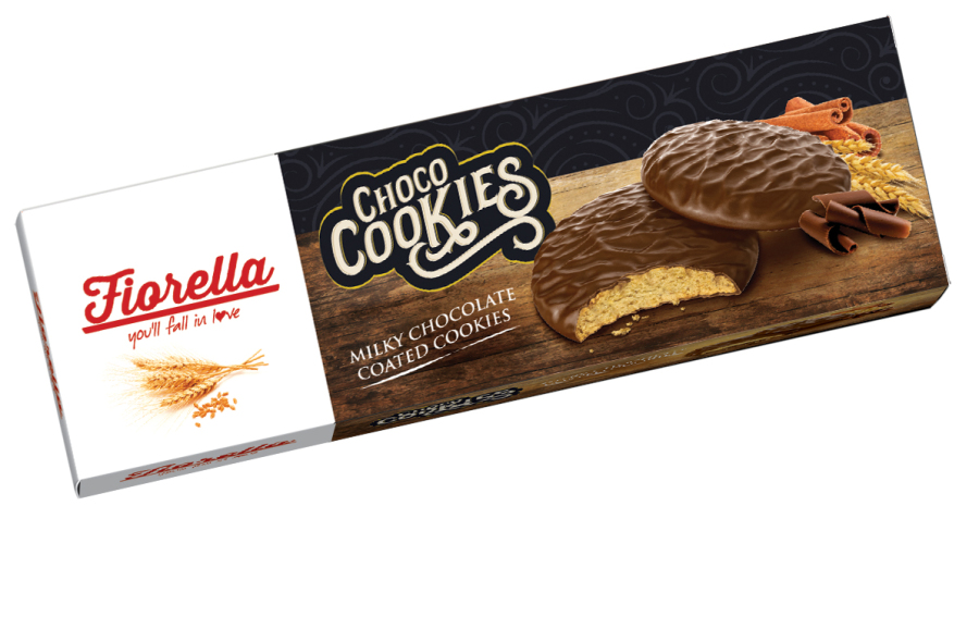 Fiorella Choco Cookies Çikolata Kaplamalı Karamelli Bisküvi 106 Gr. (1 Adet ) - 2