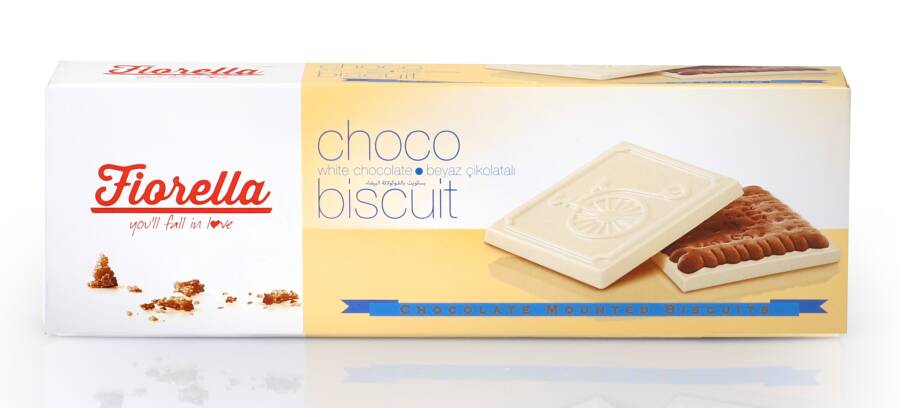 Fiorella Chocobiscuit Beyaz Çikolatalı Kakaolu Bisküvi 102 Gr. 1 Adet - 1