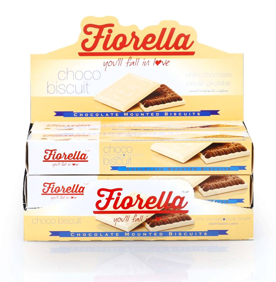 Fiorella Chocobiscuit Beyaz Çikolatalı Kakaolu Bisküvi 102 Gr. 6 Adet (1 Kutu) - 4