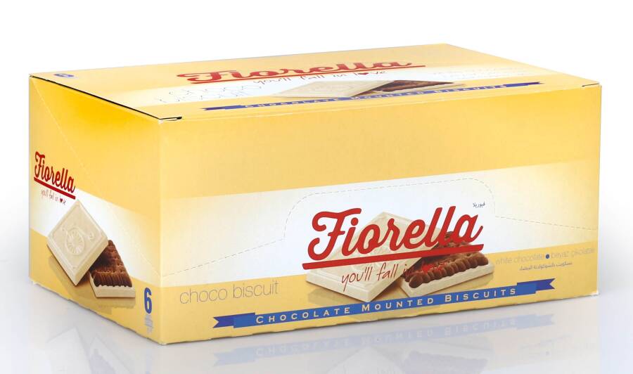 Fiorella Chocobiscuit Beyaz Çikolatalı Kakaolu Bisküvi 102 Gr. 6 Adet (1 Kutu) - 5