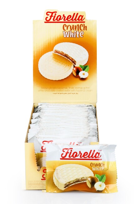 Fiorella Crunch Beyaz Çikolatalı Gofret 20 Gr. 24'lü (1 Paket) - 2