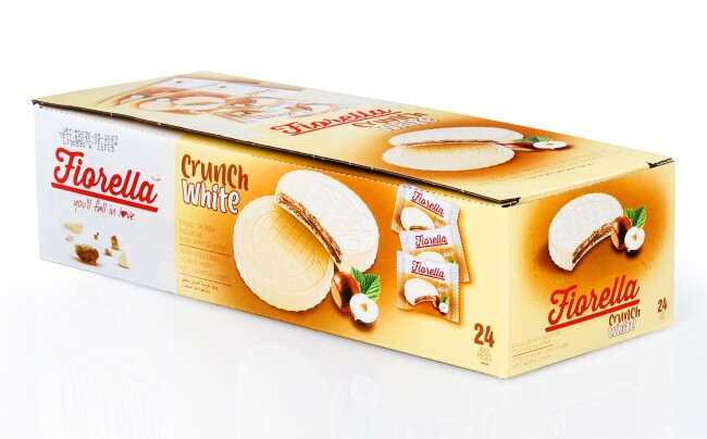 Fiorella Crunch Beyaz Çikolatalı Gofret 20 Gr. 24'lü (1 Paket) - 4