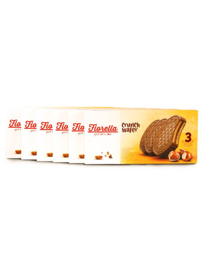 Fiorella Crunch Chocolate Wafer 20 Gr. 3 pcs 6 Pack - 2