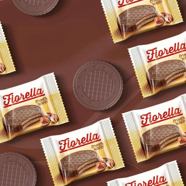 Fiorella Crunch Chocolate Wafer 20 Gr. 3 pcs 6 Pack - 5