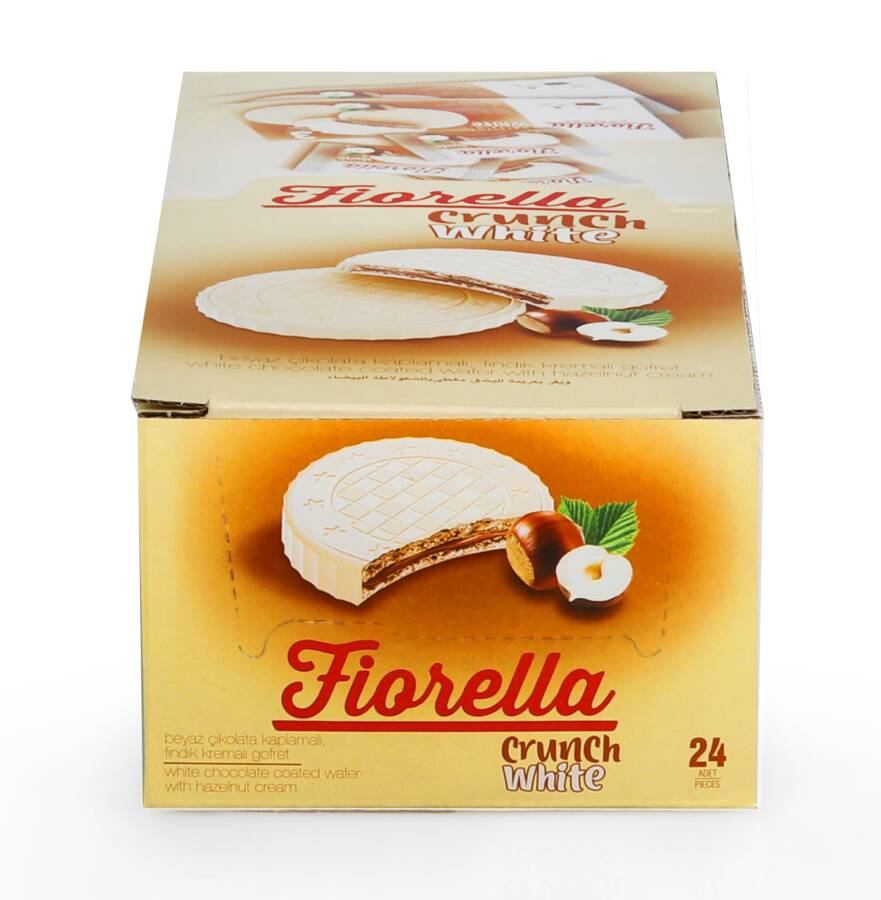 Fiorella Crunch White Chocolate Wafer 20 Gram 24 Pack (1 Pack) - 4