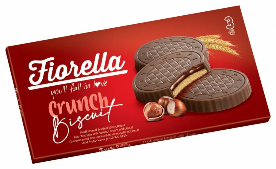 Fiorella Chocolate Biscuits with Hazelnut Cream 22,5 Gr. (3 Packs) - 2