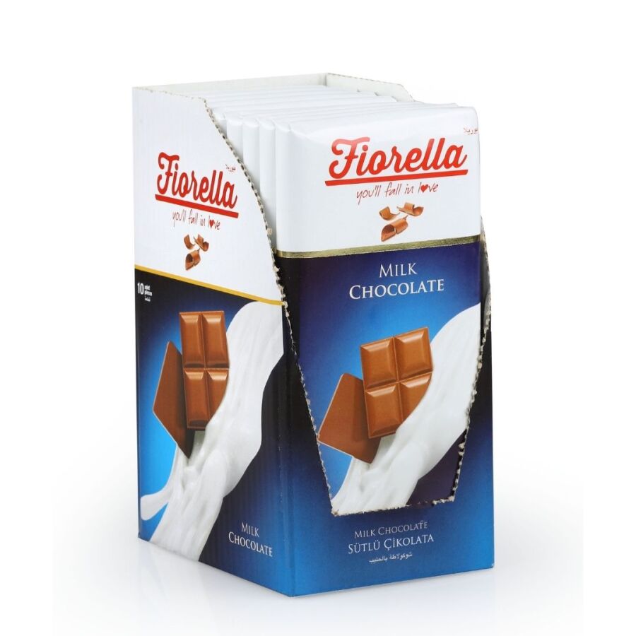 Fiorella Milk Chocolate Bar 80 Grams (Pack of 10) - 2