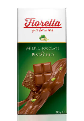 Fiorella Pistachio Tablet Chocolate 80 Gr. (1 Piece) - 1