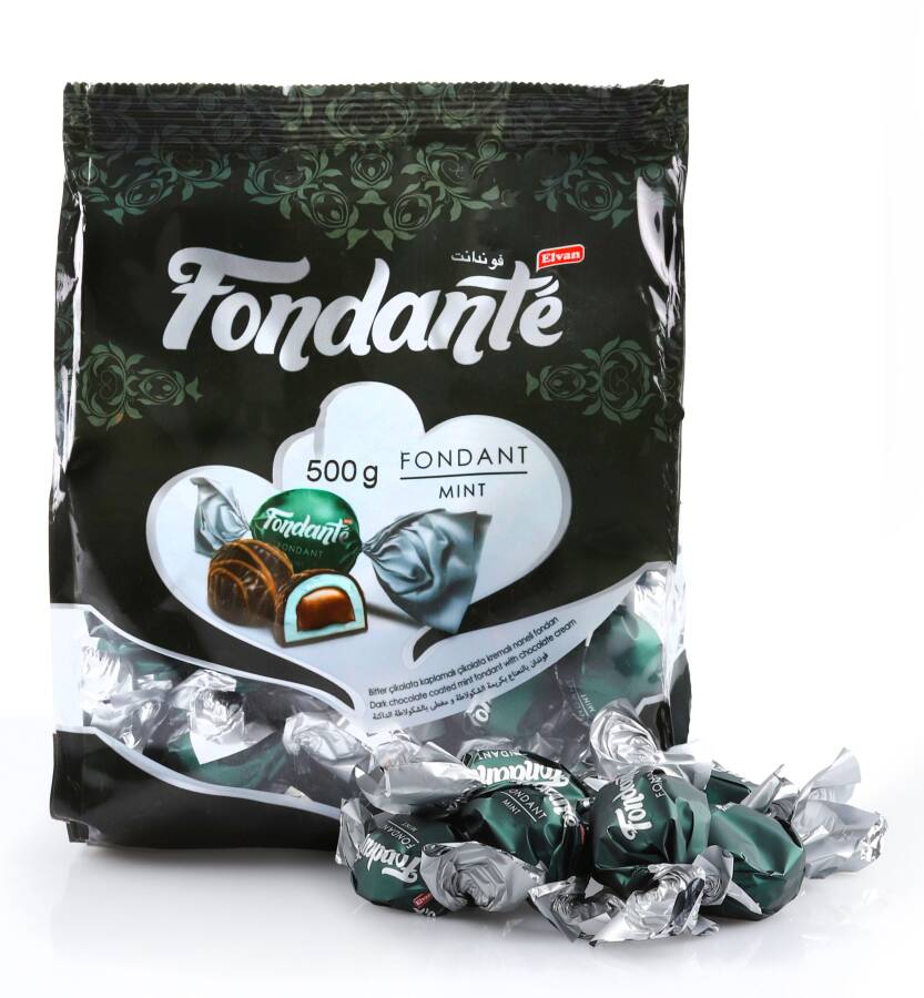 Fondante Chocolate Filled with Mint 500 Gr. (1 Bag) - 1