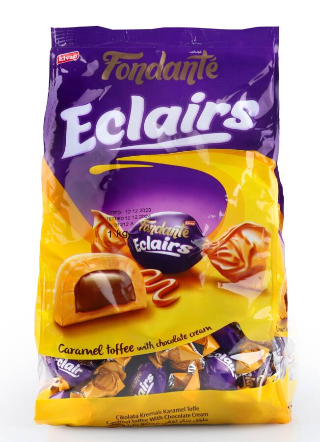 Fondante Eclairs Caramel Toffee 1000 Gr. (1 Bag) - 1