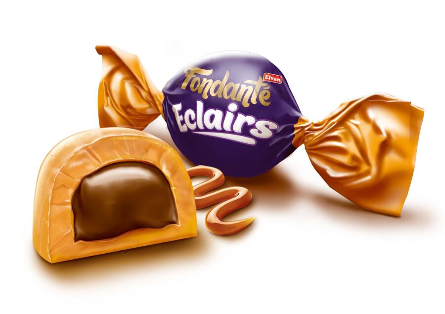 Fondante Eclairs Caramel Toffee 1000 Gr. (1 Cylinder) - 3