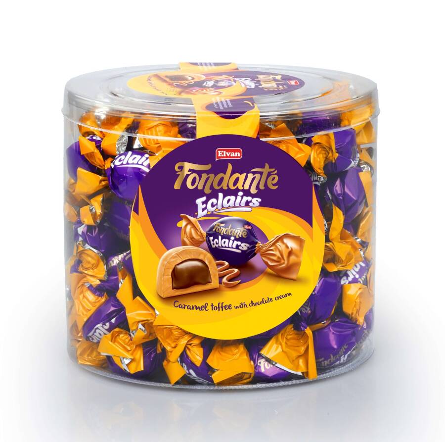 Fondante Eclairs Caramel Toffee 1000 Gr. (1 Cylinder) - 2