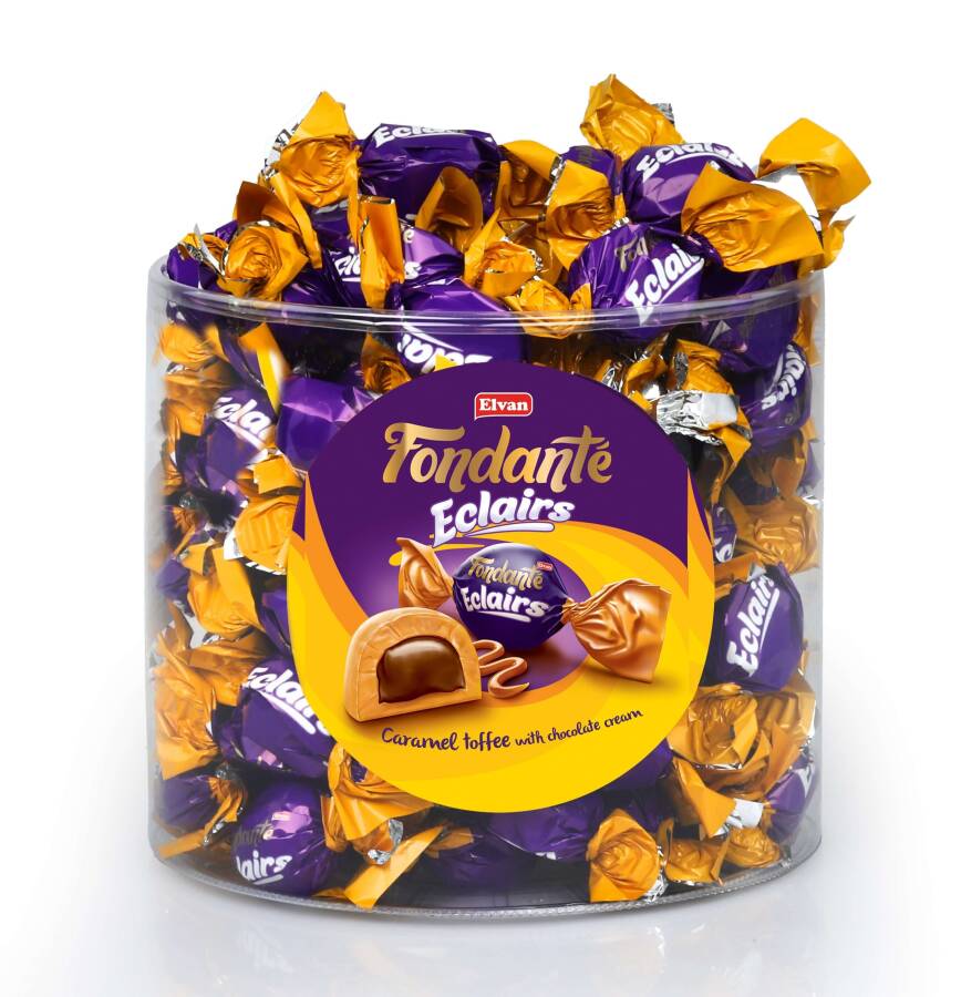 Fondante Eclairs Caramel Toffee 1000 Gr. (1 Cylinder) - 4