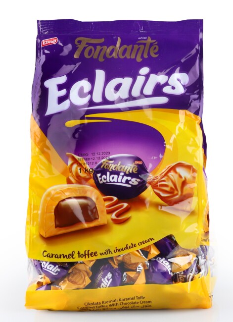 Fondante Eclairs Caramel Toffee 1000 Gr. (1 Poşet) - Fondante