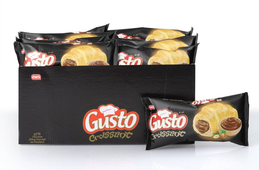 Gusto Croissant Chocolate 40 Grams 20 Pieces (1 Package) - 1