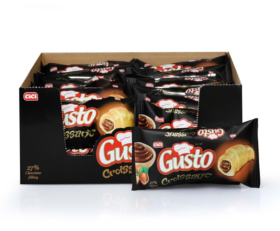 Gusto Croissant with Chocolate 30 Grams 24 Pieces (1 Box) - 1