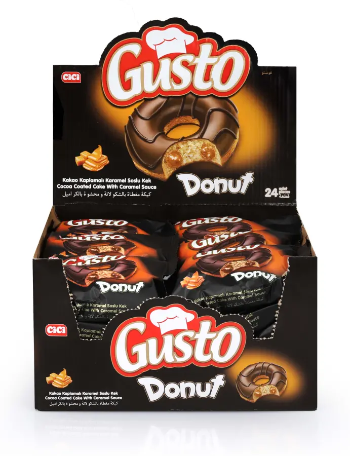 Gusto Donut Caramel Cake 35 Gr. 24 Pieces (1 Box) - 4