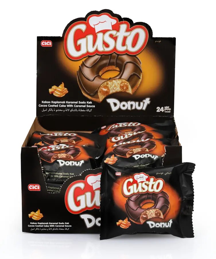 Gusto Donut Caramel Cake 35 Gr. 24 Pieces (1 Box) - 1