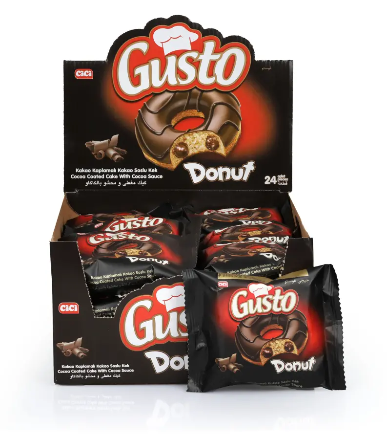 Gusto Donut Kakaolu Kek 35 Gr. 24'lü (1 Kutu) - 1