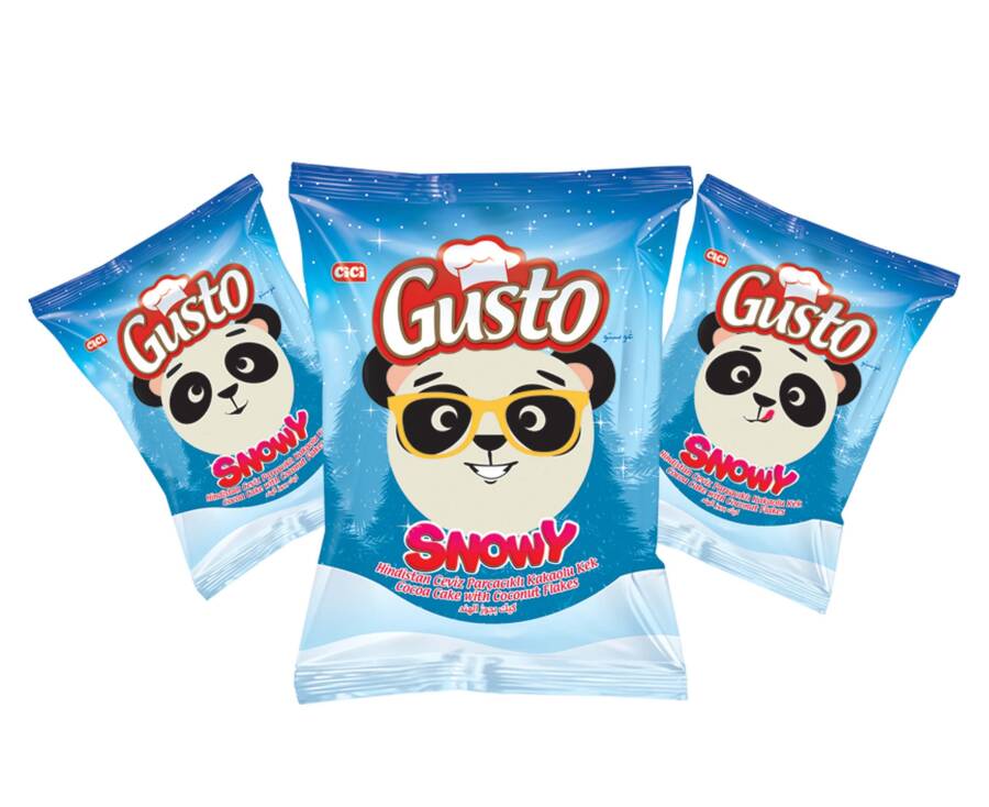 Gusto Snowy Cake with Coconut 40 Grams 24 Pieces (1 Box) - 2