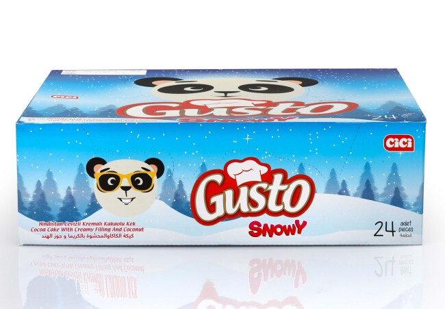 Gusto Snowy Cake with Coconut 40 Grams 24 Pieces (1 Box) - 4